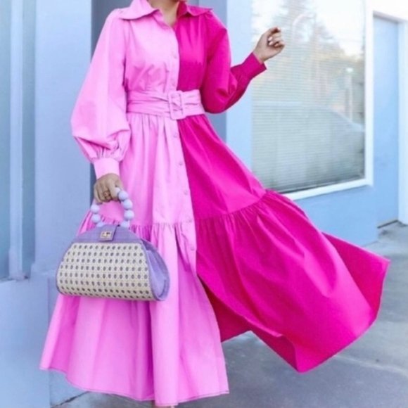 NEW Christopher John Rogers Target 2 Tone Pink Dress - Picture 13 of 13